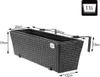 CASARIA® Blumenkasten 4er Set 11 Liter Montagehalterung Produktbild-Vorschau 2