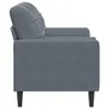 vidaXL 2-Sitzer-Sofa mit Zierkissen Dunkelgrau 140 cm Samt Produktbild-Vorschau 4