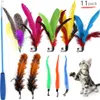 Katzenspielzeug Cat Feather Rod Interaktiver Feather Teaser Produktbild-Vorschau 1