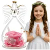 Ewige Rose im Glas mit Engel Geschenk Deko Rose Rosa Produktbild-Vorschau 13