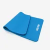 A blue yoga mat is shown on a white background. Produktbild-Vorschau