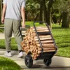 Happyment Brennholzwagen – Holzwagen – Brennholzwagen auf Produktbild-Vorschau 2