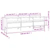 TV-Schrank Betongrau 150x30x44,5 cm Holzwerkstoff Produktbild-Vorschau 9