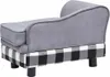 vidaXL Pohovka pre psov šedá 57x34x36 cm Plyš Náhľad obrázku produktu 6