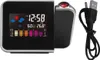 A digital projection alarm clock with a USB cable is shown on a white background. Produktbild-Vorschau
