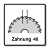 A diagram of a circular saw blade with text indicating its tooth count. Produktbild-Vorschau