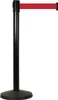 A black stanchion with a red retractable belt. Anteprima dell’immagine prodotto