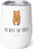 Mr. & Mrs. Panda Thermobecher Bär Honig - Weiß - Geschenk, Produktbild-Vorschau 1