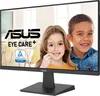 A monitor displaying a marketing image with two children and text. Náhled obrázku produktu