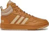 A side view of a brown Adidas Hoops 3.0 Mid Wtr sneaker. Anteprima dell’immagine prodotto