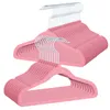 OGIVO Kinderkleiderbügel Samt Rosa 30 Stück Rutschfest Produktbild-Vorschau 1