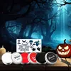 Sada na líčenie na Halloween: farby na tvár a telo, biela, Náhľad obrázku produktu 6