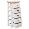 vidaXL Beistellschrank 35x25x87 cm Massivholz Paulownia Produktbild-Vorschau 3