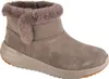 A single gray boot with faux fur trim is shown against a white background. Voir les images du produit
