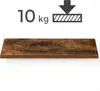 Półka ciemny brąz zestaw 2 sztuki na ścianę do salonu Podgląd zdjęcia produktu 7