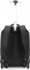 The back view of a black rolling backpack with its telescopic handle extended. Podgląd zdjęcia produktu