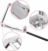 Close-up views of a greenhouse window opener mechanism, highlighting its components and construction. Produktbild-Vorschau