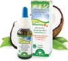 A bottle of Vitamin K2 supplement with a box and coconut slices. Anteprima dell’immagine prodotto