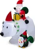 COSTWAY 210cm Aufblasbarer Weihnachtsmann Eisbär mit Produktbild-Vorschau 1