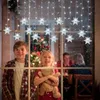 Flocon de neige LED Guirlande lumineuse blanche Rideau Voir les images du produit 6