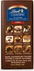Back of a Lindt chocolate bar packaging showing various ways to use the chocolate. Voir les images du produit