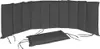 Detex Coussin pour chaise longue anthracite rembourré 7 cm Voir les images du produit 4