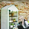 Outsunny PE-Gartengewächshaus mit 4 Regalböden, Produktbild-Vorschau 6