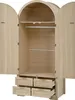 Interior view of an open wardrobe with a hanging rail and drawers. Podgląd zdjęcia produktu