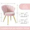 Hawthyhome Samt Wohnzimmerstuhl Küchenstuhl Polsterstuhl Produktbild-Vorschau 2