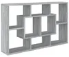 vidaXL Wandregal Grau Sonoma 85x16x52,5 cm cm Holzwerkstoff Produktbild-Vorschau 1
