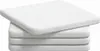 vidaXL Sitzkissen 4 Stück Weiß 40 x 40 x 3 cm Stoff Produktbild-Vorschau 1