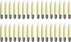 A grid of 32 identical LED filament candle bulbs arranged in two rows. Produktbild-Vorschau