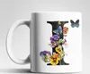 Name A bis Z Blumen Schmetterlinge Kaffeetasse Teetasse Produktbild-Vorschau 1