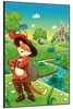 Wallario Wandbild Gestiefelter Kater, Größe: 61 x 91,50 cm, Produktbild-Vorschau 2
