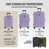 DEUBA® TRAVEL Koffer Set 3tlg 55x40x20 Sicherer Stauraum Produktbild-Vorschau 2