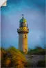 ARTland Wandbild, selbstklebend Leuchtturm in Warnemünde Produktbild-Vorschau 1