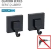 WENKO Vacuum-Loc® Wandhaken Mod. Quadro Schwarz, 2er Set, Produktbild-Vorschau 2