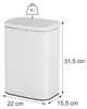 Relaxdays Mülleimer Wandmontage, 8 l, Einhängen od. Kleben, Produktbild-Vorschau 4