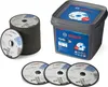 A collection of Bosch cutting discs and a storage container. Podgląd zdjęcia produktu