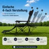 BigDean verstellbarer Campingstuhl mit Fußablage, hoher Produktbild-Vorschau 4