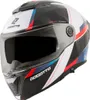 Bogotto FF404 Ezion Klapphelm, schwarz matt/weiß/rot/blau, Produktbild-Vorschau 3