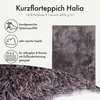 Qiyano Teppich Hochflor Shaggy modern uni für Wohnzimmer Produktbild-Vorschau 2