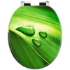WC Sitz GREEN LEAF Grün Toilettensitz Softclose MDF Produktbild-Vorschau 2