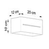 Wandleuchte LOBO MAXI schwarz 2xG9 8W Aluminium 10x12x20cm Produktbild-Vorschau 5