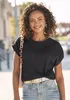 LASCANA Kurzarmshirt schwarz Größe 36/38 Produktbild-Vorschau 3