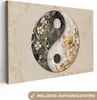 MuchoWow© Leinwandbilder 120x80 cm - Motiv: Yin Yang, Produktbild-Vorschau 1