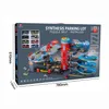Kinder Parkgarage mit 8 Spielzeugautos & Aufzug XXL Produktbild-Vorschau 2
