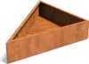 Adezz Pflanzkübel Triangle aus Corten-Stahl Pflanzgefäß Produktbild-Vorschau 2