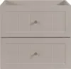 A front view of a beige bathroom cabinet with two drawers. Náhľad obrázku produktu