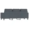 vidaXL 3-Sitzer-Sofa Dunkelgrau 180 cm Samt Produktbild-Vorschau 5